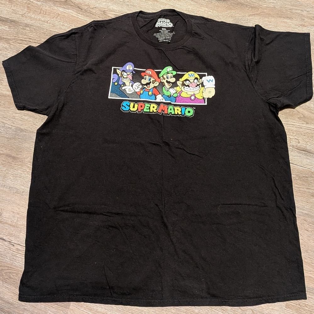Nintendo Super Mario Black T-Shirt